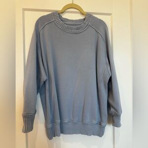 AERIE light blue oversized crewneck